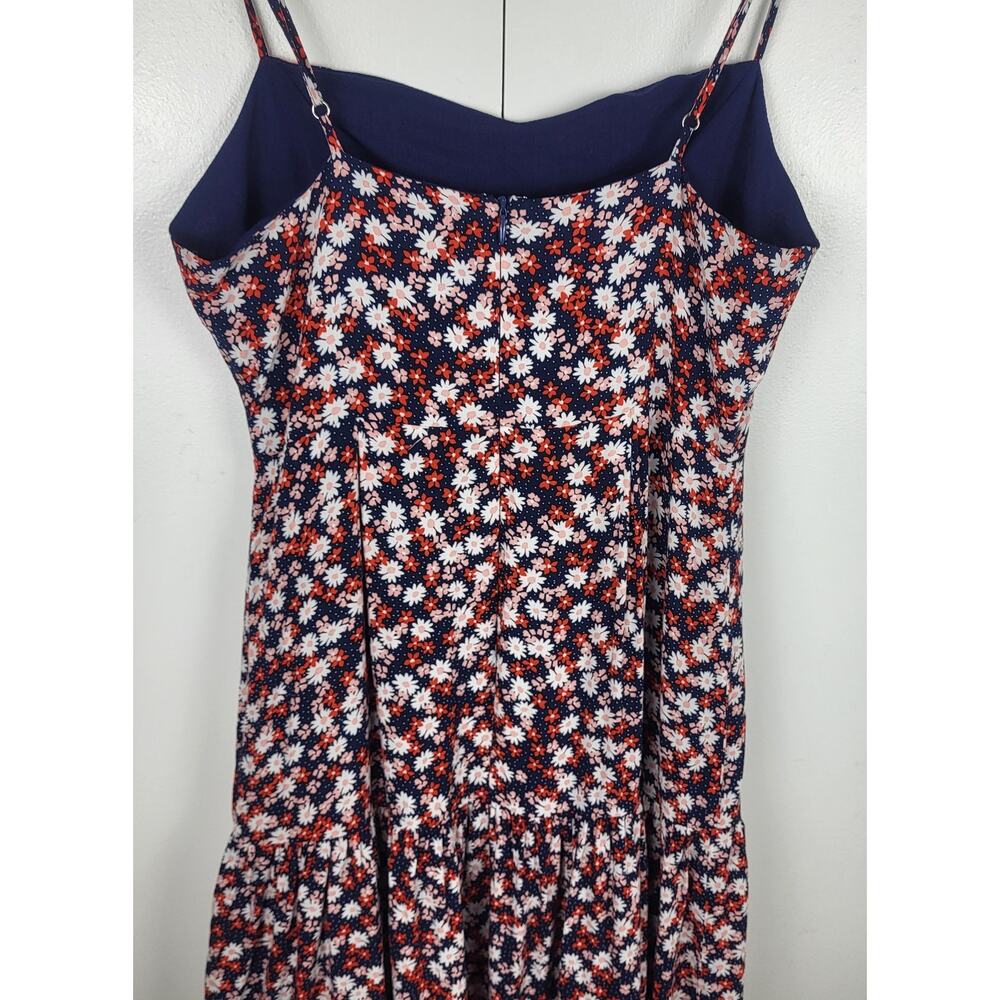 Boho Floral Tiered Maxi Dress Sweetheart Cut Out Cottagecore Romantic  | M - Picture 16 of 16